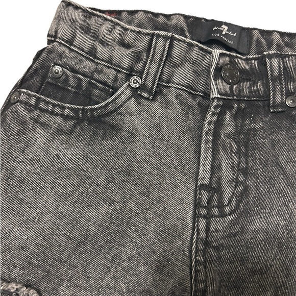 7 for all mankind black denim, girls size 7 - Picture 2 of 6